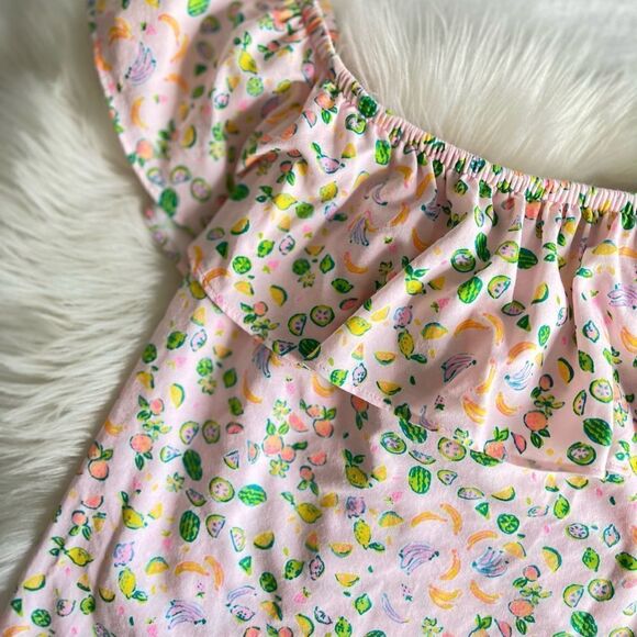 Lilly Pulitzer off shoulder top mixed fruit print - Picture 2 of 5
